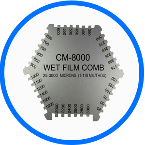 Wet Film แผ่นวัดความหนาสีเปียก CM-8000 (LAND-TECK)